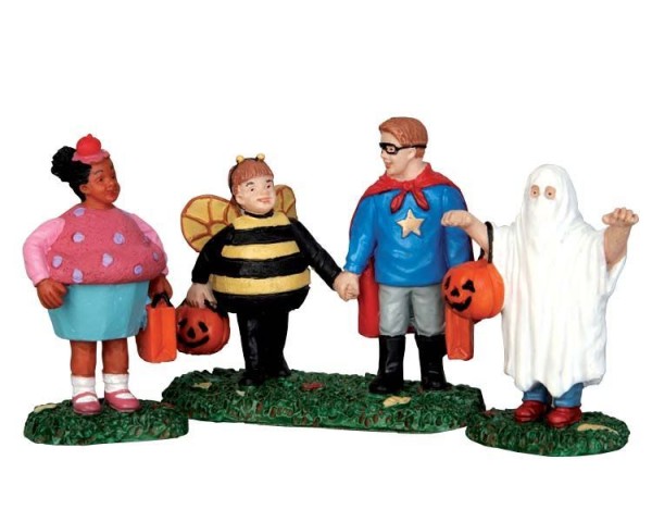 Lemax Spooky Town 52304 - NEW TRICK OR TREATERS, SET OF 3 953