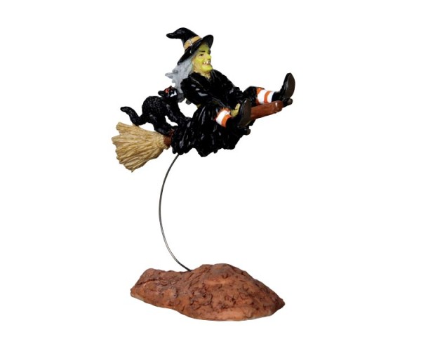 Lemax Spooky Town 22005 - OUT- OF- CONTROL WITCH Halloween Winterdorf
