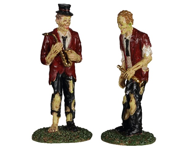 Lemax 02958 - A CHILLING BAND OF TWO, SET OF 2 Halloween Neu