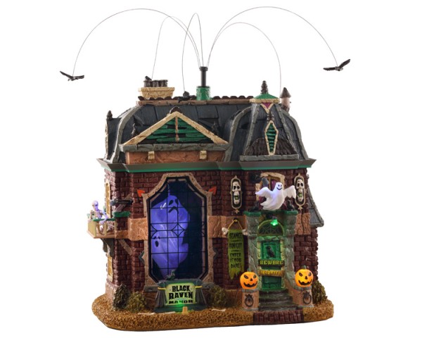 Lemax Spooky Town - BLACK RAVEN MANOR, WITH 4.5V ADAPTOR