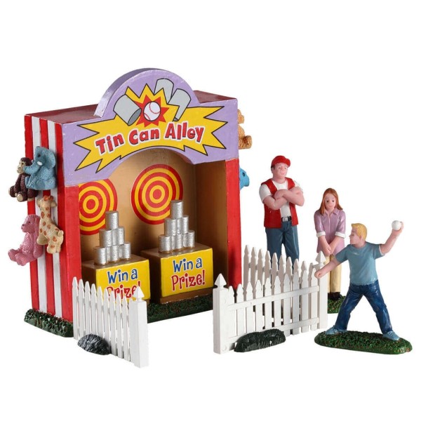 Lemax 93429 - TIN CAN ALLEY, SET OF 7 - Lemax Carnival Neu