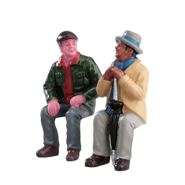 Lemax 72507 - CHATTING WITH OLD FRIENDS, SET OF 2 - Winterdorf Neu