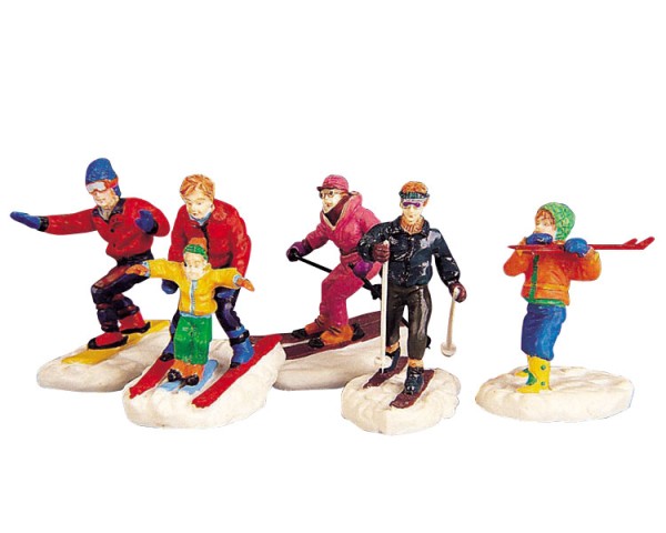 Lemax 92357 - Winter Fun Figurines 5er-Set Winterdorf Vail Village Neu