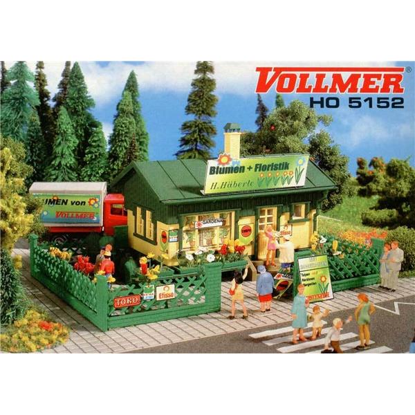 Vollmer H0 5152 - Blumenkiosk mit Blumen 45152