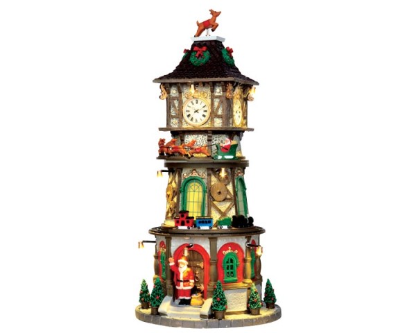 Lemax 45735 - CHRISTMAS CLOCK TOWER, WITH 4.5V ADAPTOR Weihnachtsdorf