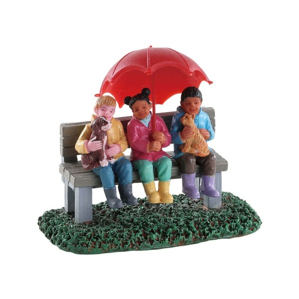 Lemax 82577 - RAINY DAY WITH FRIENDS - Spooky Town Halloween Neu