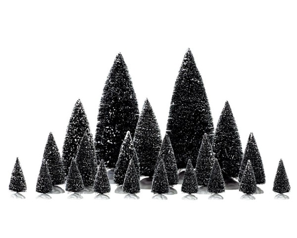 Lemax 34968 - ASSORTED PINE TREES, SET OF 21