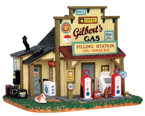 Lemax 55977 - Gilbert''s Gasoline Station