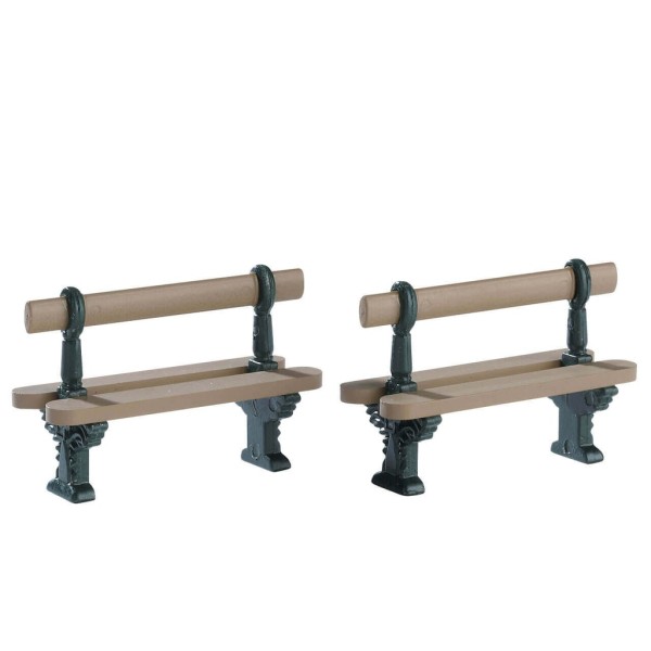 Lemax 74235 - DOUBLE SEATED BENCH, SET OF 2 Neu