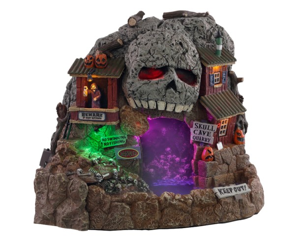 Lemax Spooky Town 14822 - SKULL CAVE QUARRY, WITH 4.5V ADAPTOR