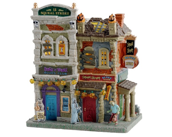 Lemax Spooky Town 15731 - SQUEAL STREET BLUES, B/O LED