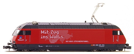 Kato N K137115 - Re460 SBB "Mit Zug ins Wallis" - Neu