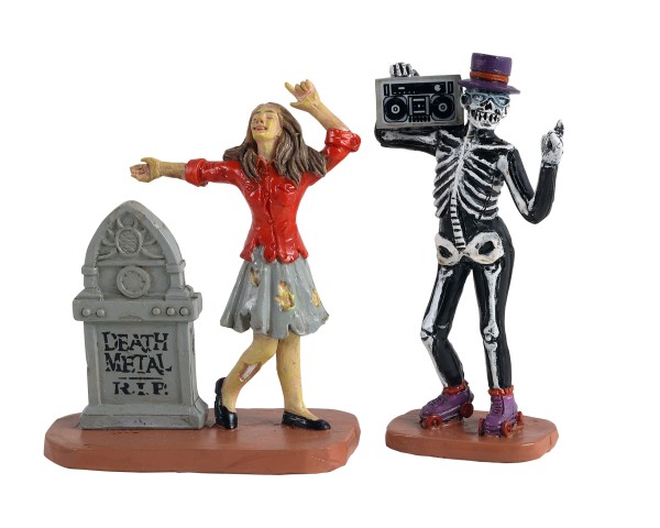 Lemax Spooky Town 12013 - UNDEAD GROOVE, SET OF 2